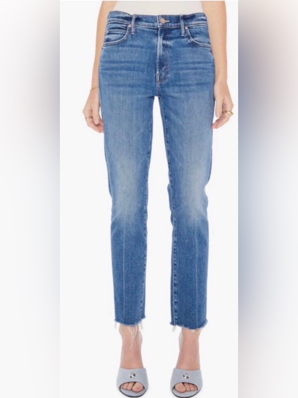 MOTHER The Rascal Ankle Fray Wash: Opposites Attract